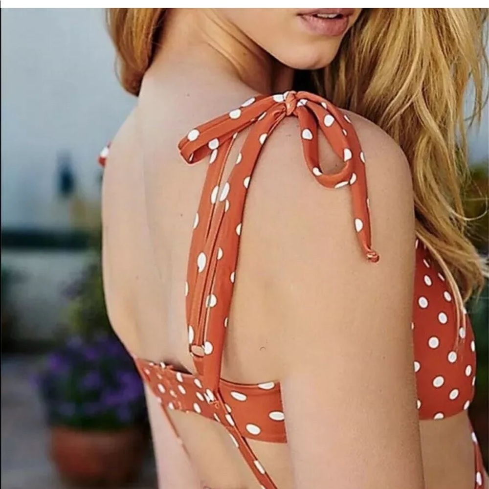 Brand new!For love&lemons orange 🍊 dots swim suit - Picture 2 of 5